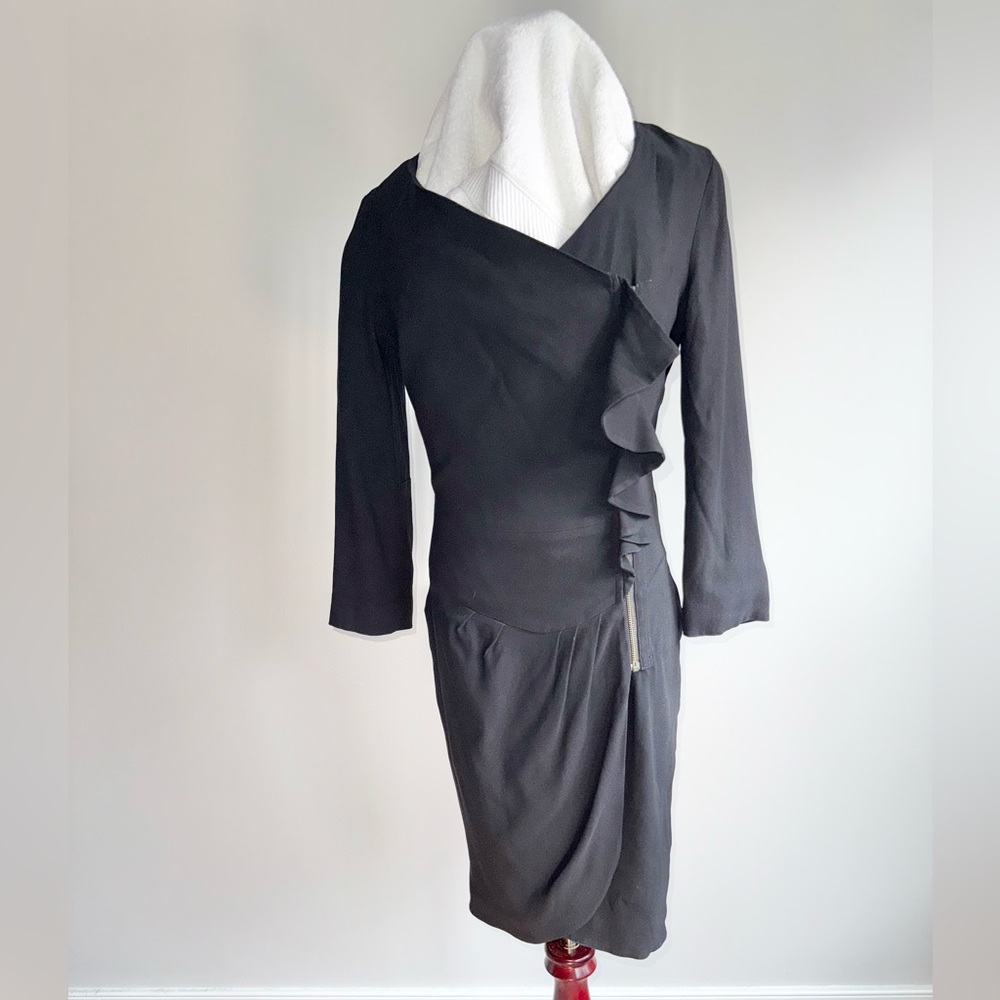 Reiss Nanette Black Dress - ASO Kate Middleton When Announcing Her Engagement